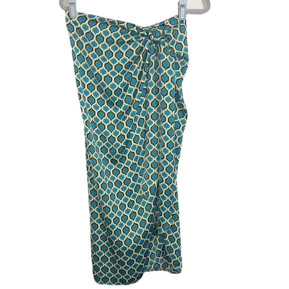 Zara Satin Effect Side Slit Midi Skirt Knot Detail at Waist Women’s Size Small - Picture 9 of 16